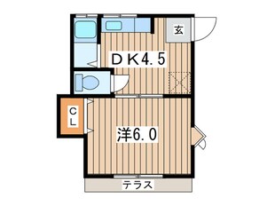 コーポルピナスⅢの物件間取画像